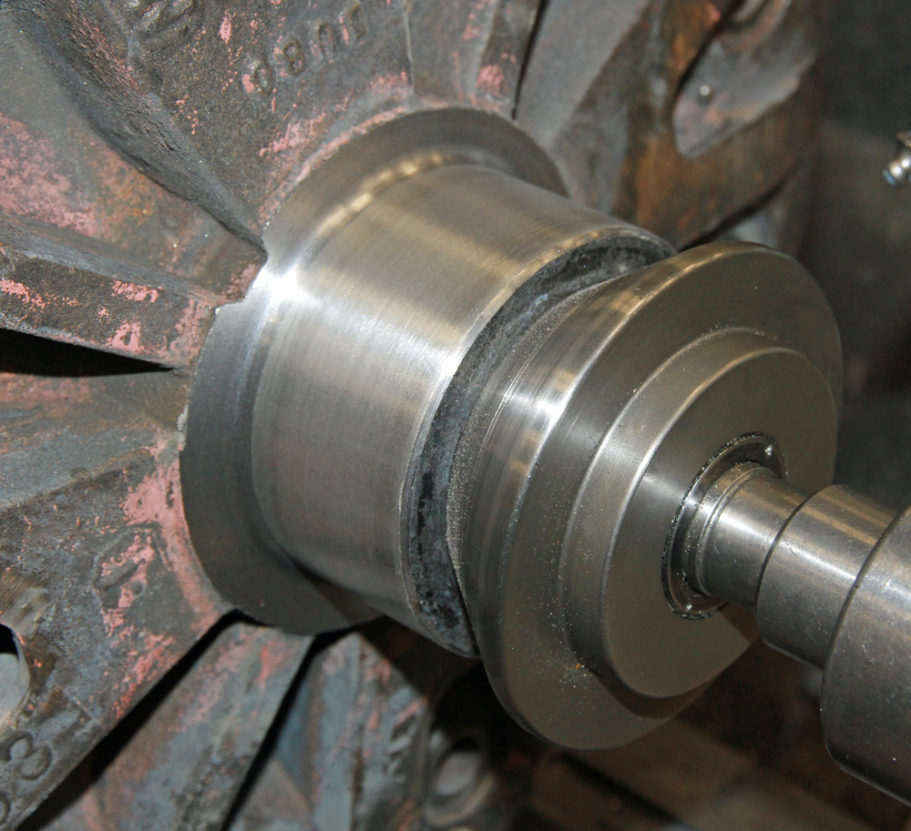 Bearing Fit Spray Weld after