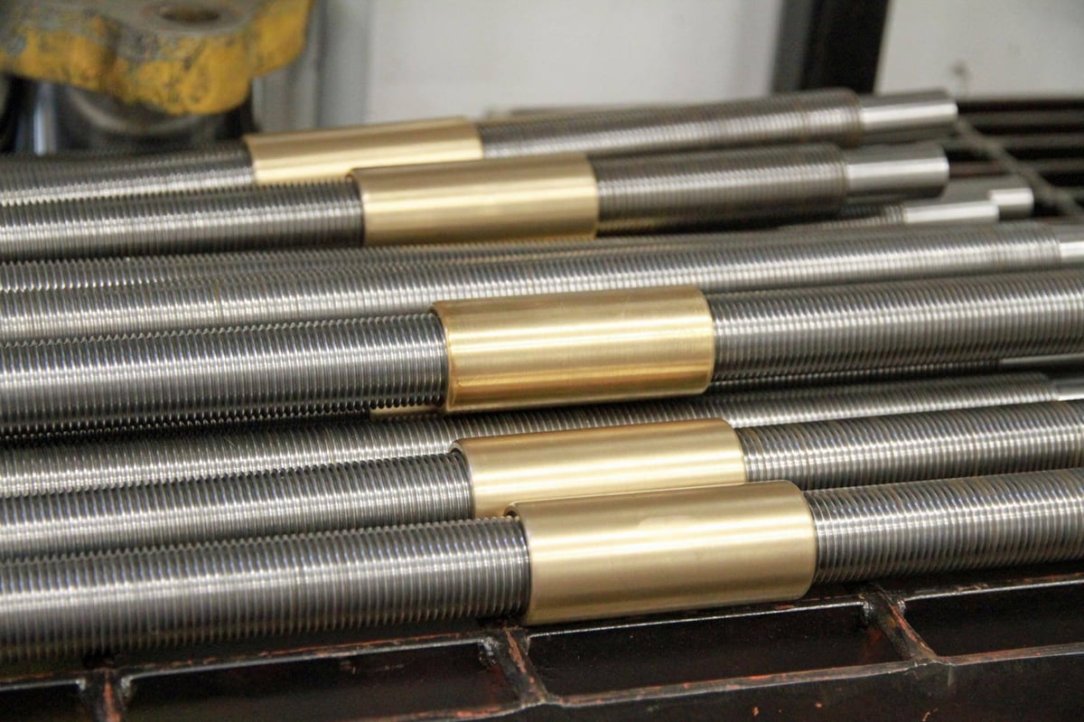 Brass on rods